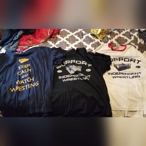 Professional wrestling shirts lot 2